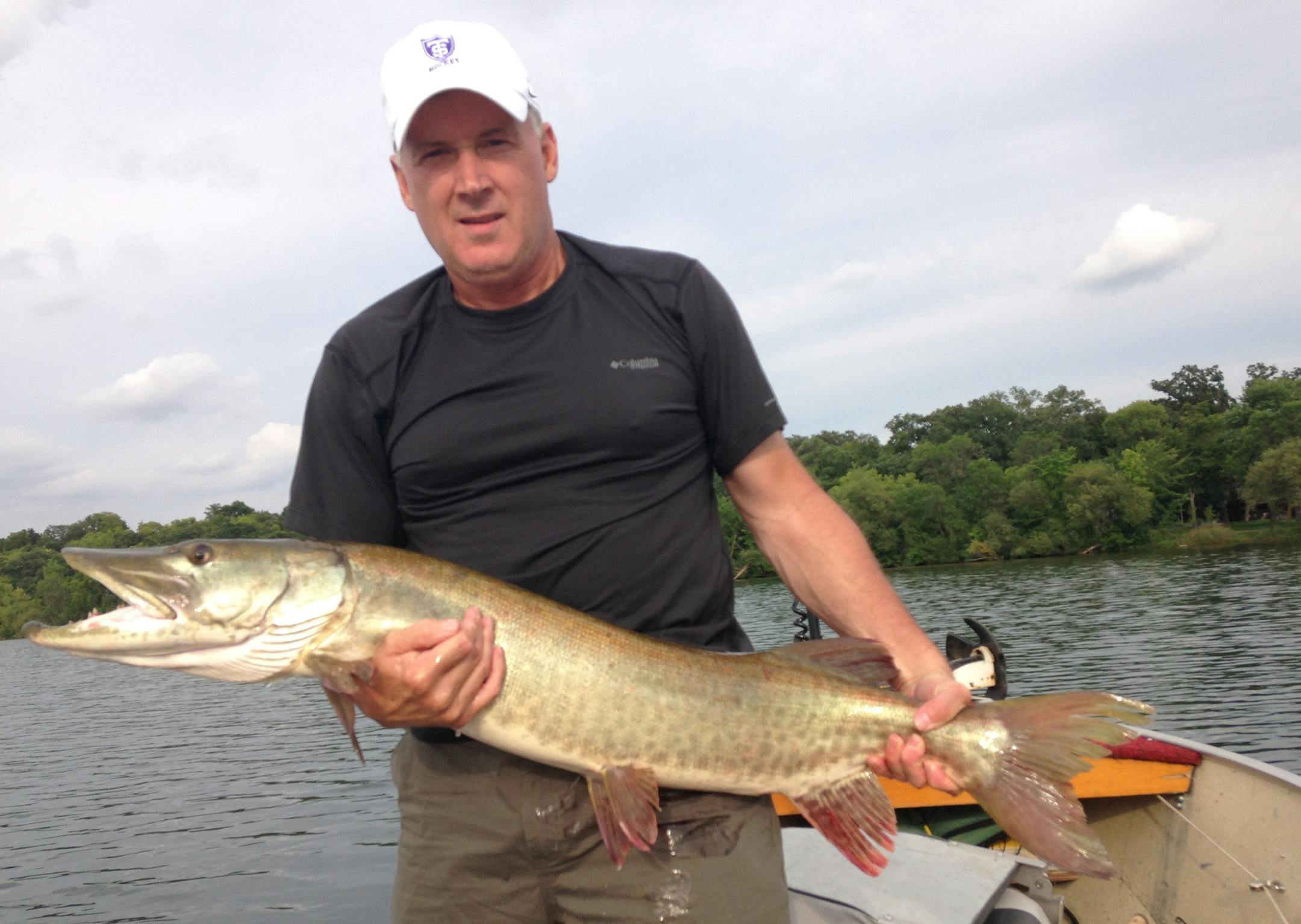 Tim Dolan of Edina shows off this 45-inch muskie