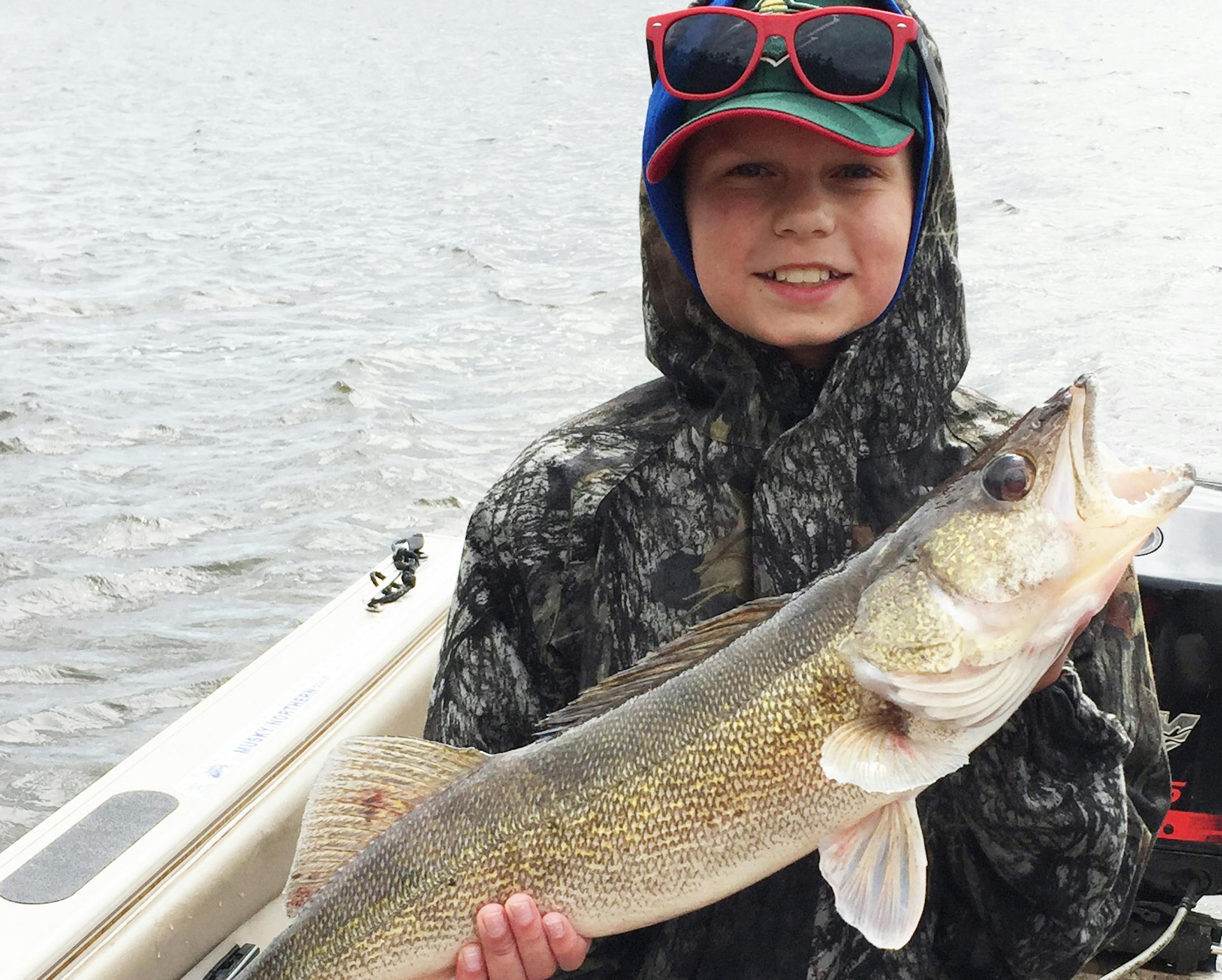 Lake of the Woods is among lakes that regularly produce big walleyes, as TJ Everson, 12, of Apple Valley learned. TJ caught and released this 28 1/2-inch walleye on Lake of the Woods while trying to net his grandpa’s northern pike. “Grandpa, I have something going on here, you’re going to have to take the net!’’ he said. The fish was TJ’s biggest walleye ever.