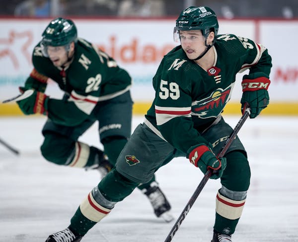 Calen Addison has a shot to secure his place on the Wild’s defensive corps going into next season.
