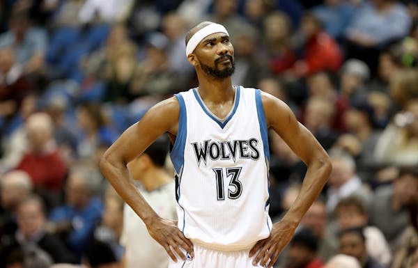 Corey Brewer looked around after a foul was called on his team during the second half.