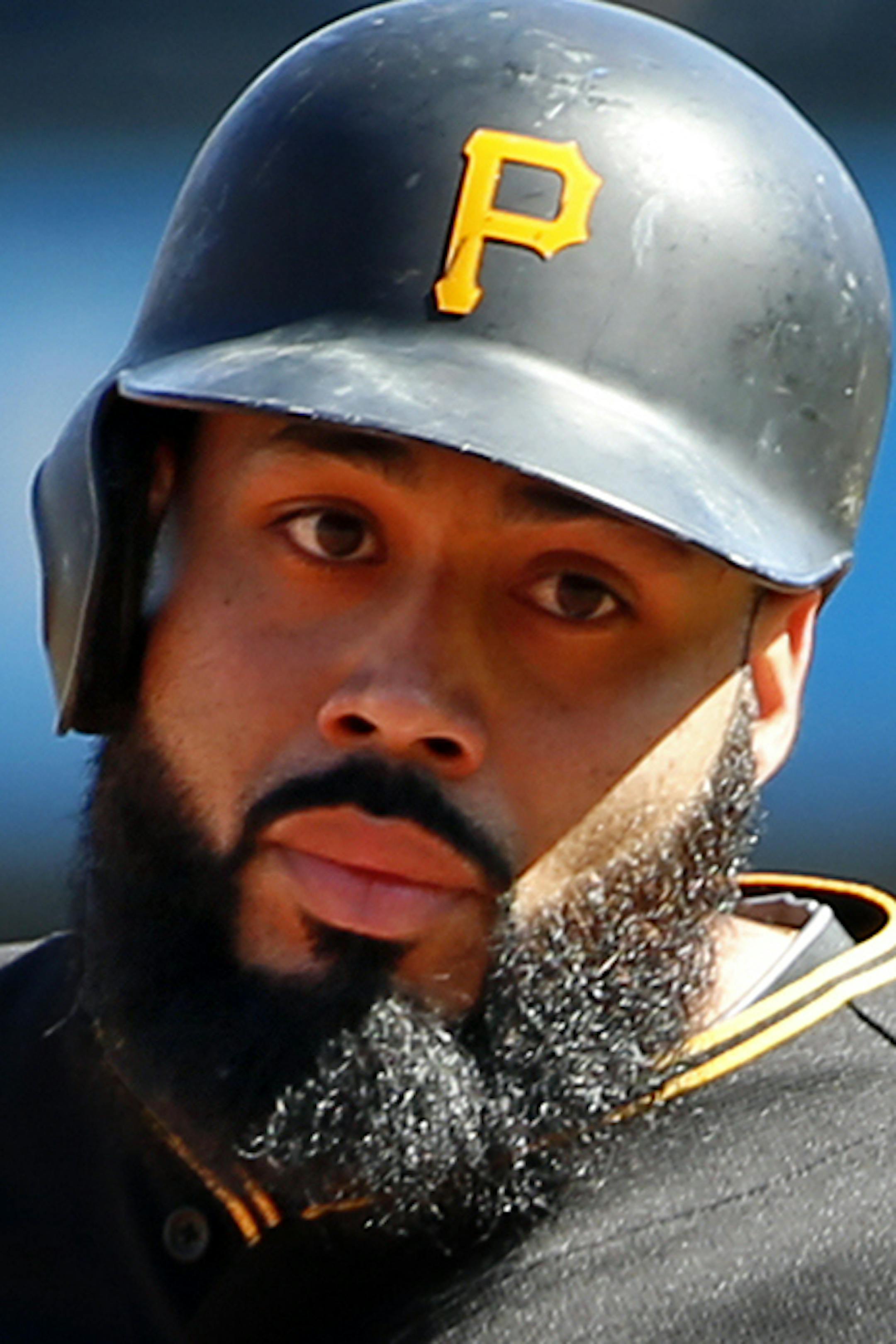 Pittsburgh Pirates' Pedro Alvarez rounds third after hitting a solo-home run off New York Mets starting pitcher Matt Harvey in the second inning of a baseball game in Pittsburgh, Saturday, May 23, 2015. (AP Photo/Gene J. Puskar) ORG XMIT: PAGP113