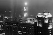 The Weatherball glowed atop the Northwestern National Bank building in 1950.
