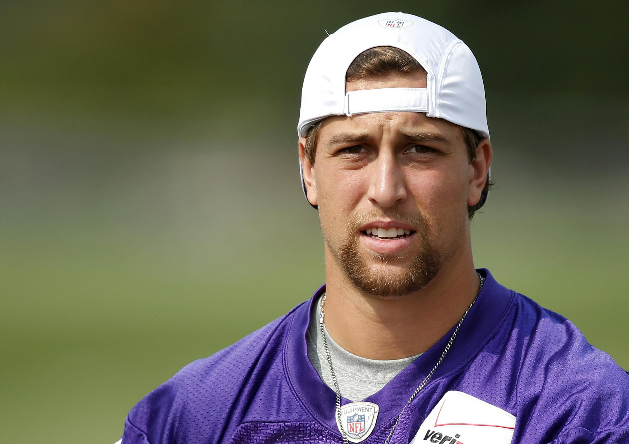 Minnesota Vikings receiver Adam Thielen (19). ] CARLOS GONZALEZ cgonzalez@startribune.com - August , 2014 , Mankato, Minn., Minnesota State University, Mankato, Minnesota Vikings Training Camp, NFL,