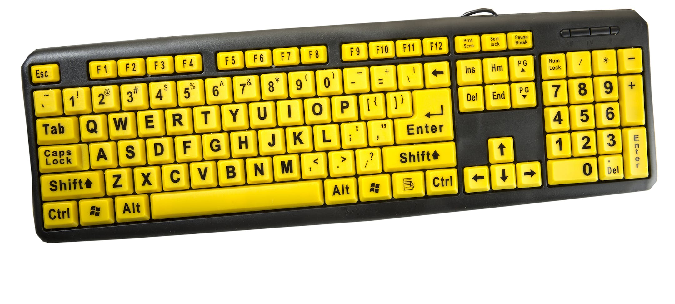 EZ Eyes keyboard, $14.95, buyezeyeskeyboard.com. (Bill Hogan/Chicago Tribune/MCT) ORG XMIT: 1134541