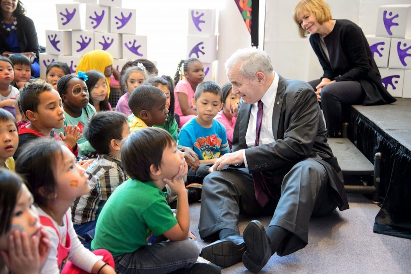 Governor Mark Dayton and Lt. Governor Tina Smith were also on hand and told of how their kids played at the Children's Museum when they were younger.