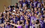 University of St. Thomas fans cheered from the stands late in the second half of a football game last season.