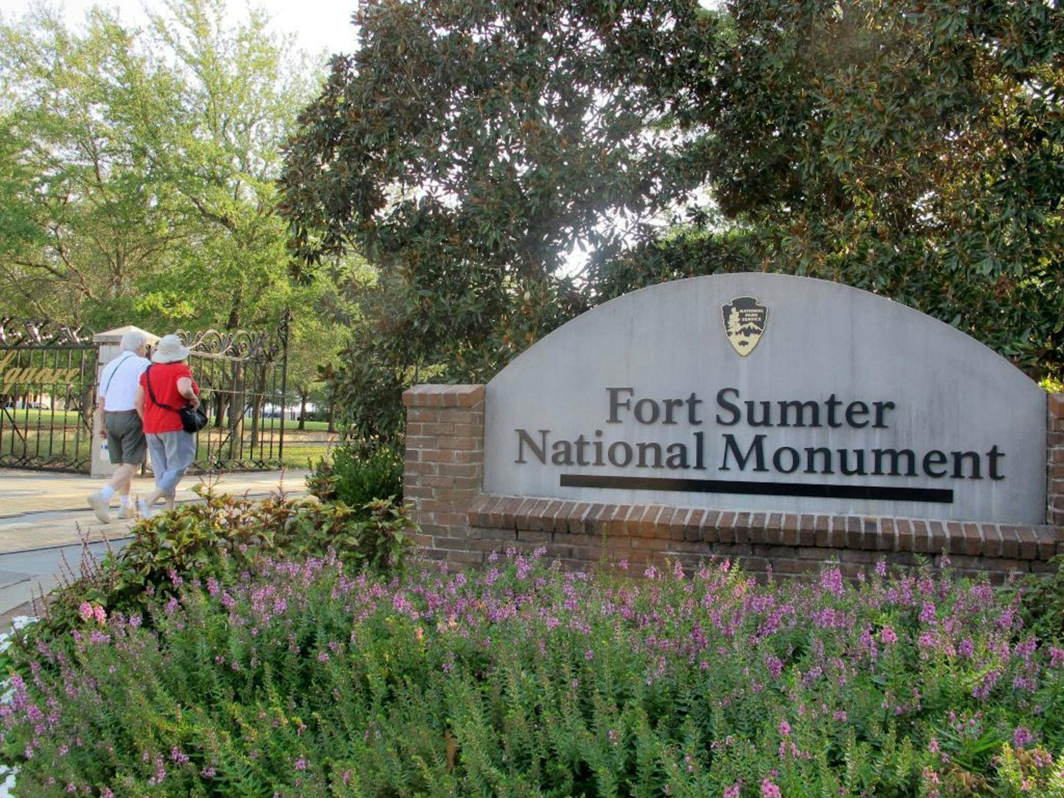 Guests arrive at the visitor center at the Fort Sumter National Monument in Charleston, S.C. on Friday, Sept. 9, 2016. U.S. Sen. Tim Scott, R-S.C., has introduced a bill in the Senate to designate Fort Sumter and nearby Fort Moultrie as a national park, raising the status of the sites in a move that is expected to attract more visitors. Fort Sumter is where the opening shots of the Civil War were fired in 1861.