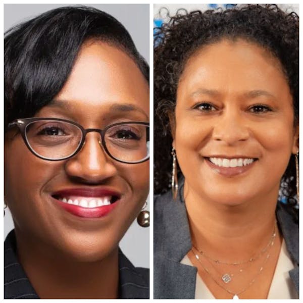 Lisa Sayles-Adams, left, and Sonia Stewart are finalists for superintendent of Minneapolis Public Schools.