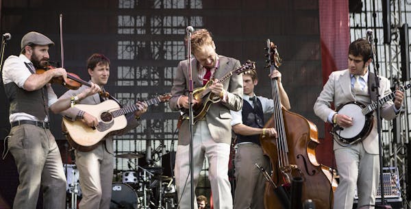 -- PHOTO MOVED IN ADVANCE AND NOT FOR USE - ONLINE OR IN PRINT - BEFORE FEB. 8, 2015. -- FILE -- The Punch Brothers perform during Bonnaroo in Manches