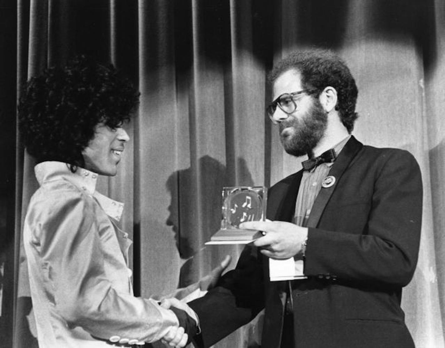 prince and jon bream, 1983 mn music awards