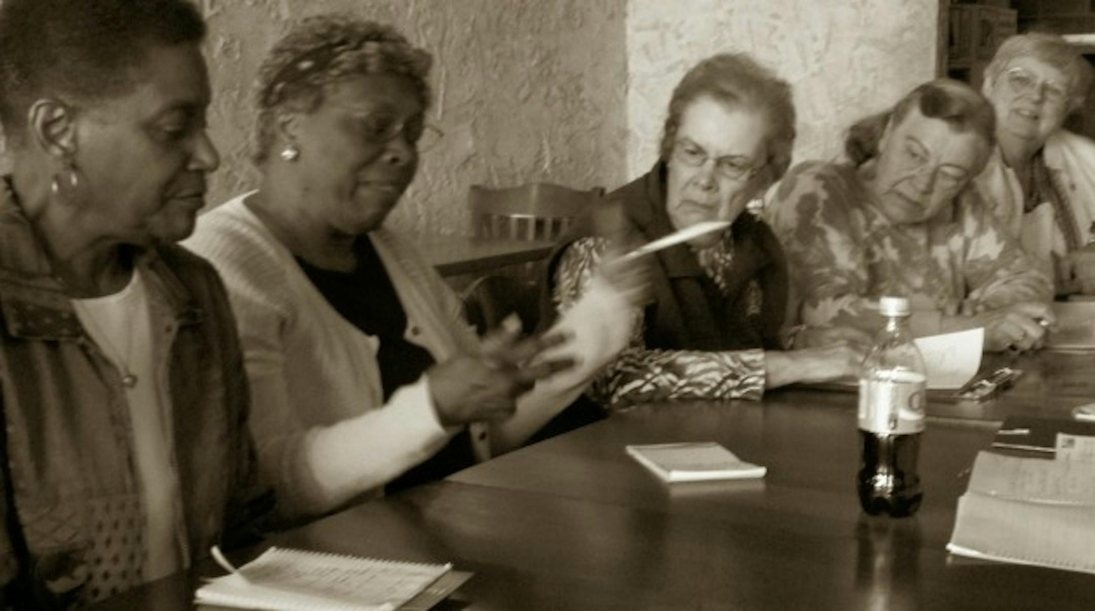 Gwen Fraction, Alberta Johnson, Jill Vecoli, Jane Galbraiith and Clare Jewell, veterans of the Hal-eField pairing effort, are among those planning its 40th commemoration.