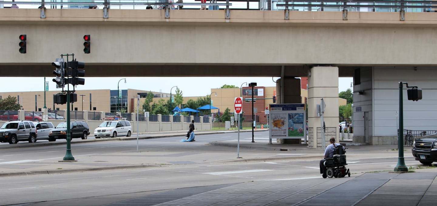 The intersection at Lake Street and Hiawatha Avenue S. remains one of Minneapolis&#x2019; most confusing and uninviting spaces for people on foot.