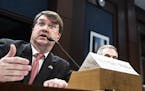 Veterans Affairs Secretary Robert Wilkie testifies before a joint hearing of the House and Senate Veterans' Affairs Committees on Capitol Hill in Wash