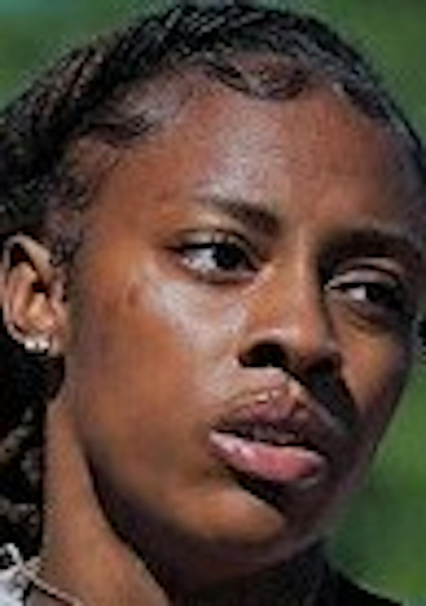 Shaliciah Jones of North High School won the girls 100 meter dash with a time of 11.90. ] ANTHONY SOUFFLE &#x2022; anthony.souffle@startribune.com Student athletes competed in the MSHSL Class 2A track and field meet finals Saturday, June 8, 2019 at Hamline University in St. Paul, Minn. ORG XMIT: MIN1906081406110214