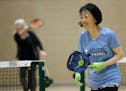 Mary Jane Yue, 67, is an avid player who says she is addicted to pickleball. The racket sport has long been popular among older adults and large group