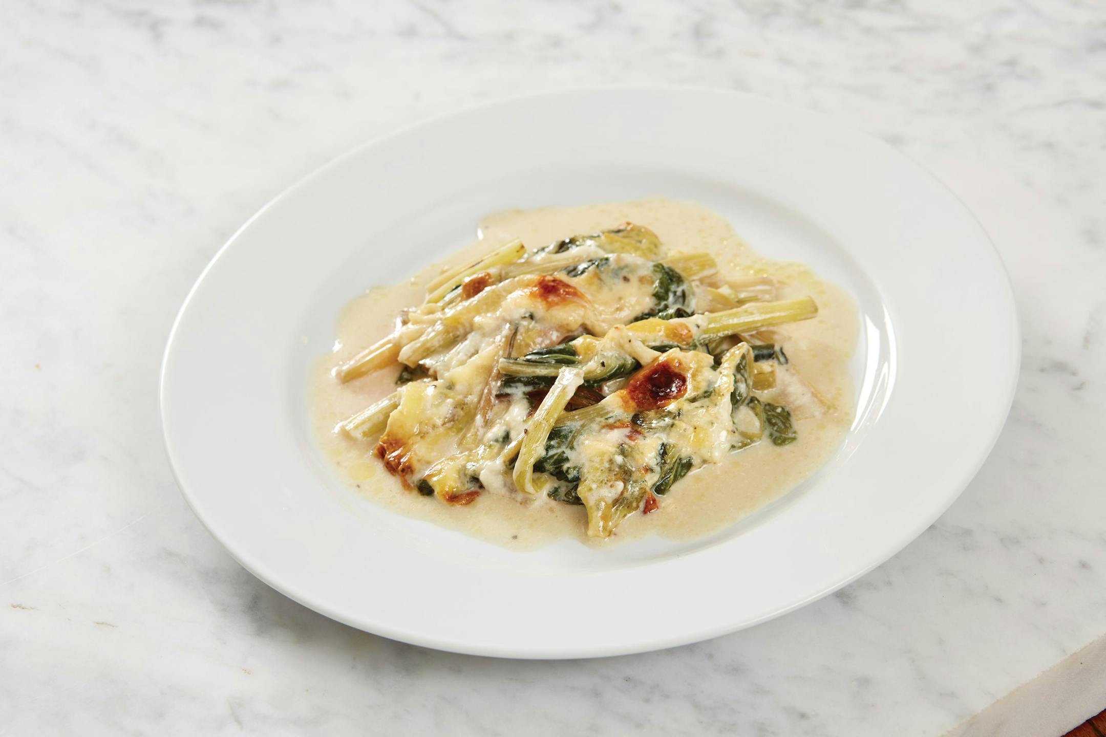 Gratin of Eggs with Corn and Ham from Jacques Pépin's "Cooking My Way: Recipes and Techniques for Economical Cooking." (Harvest, 2023) Photo: Tom Hopkins