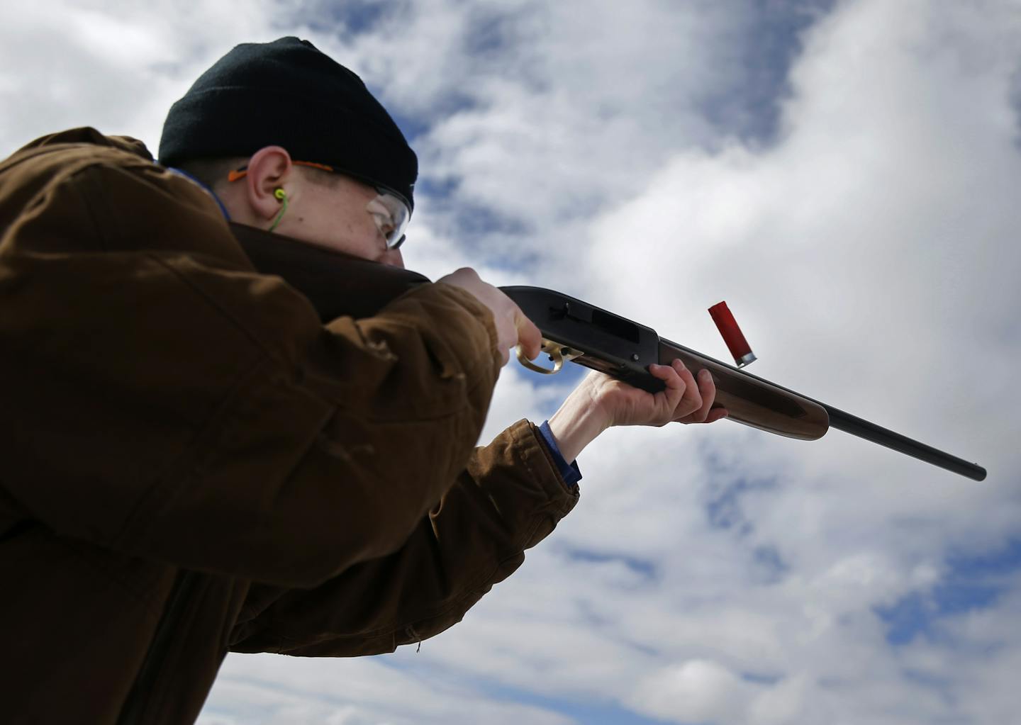 At Minneapolis Gun Club in Prior Lake, Apple Valley trap shooting club member Michael Smith has been shooting since he was six years old. "It's just a rush," says Smith.]rtsong-taatarii@startribune.com