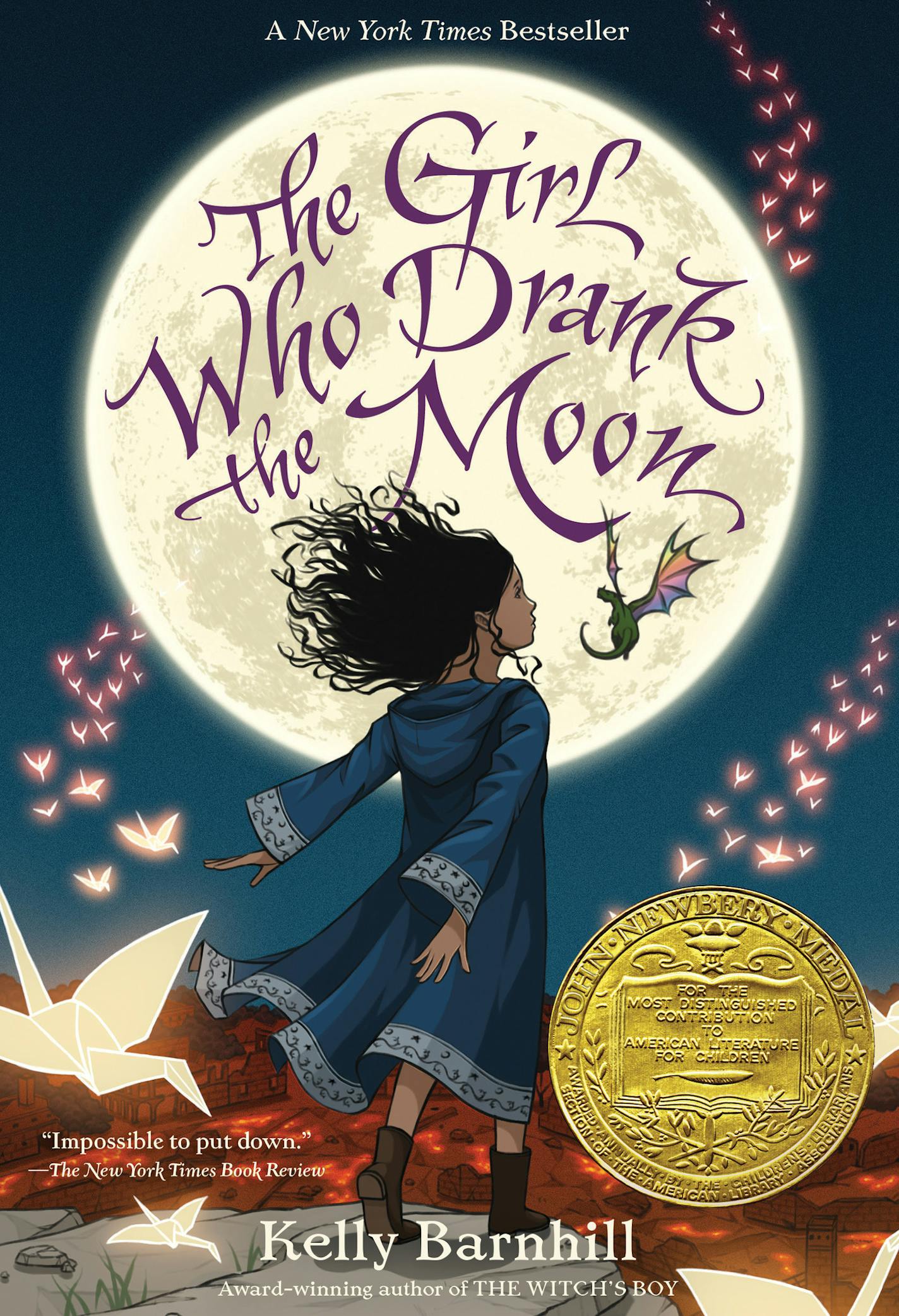 "The Girl Who Drank the Moon," by Kelly Barnhill, winner of the 2017 Newbery Award.