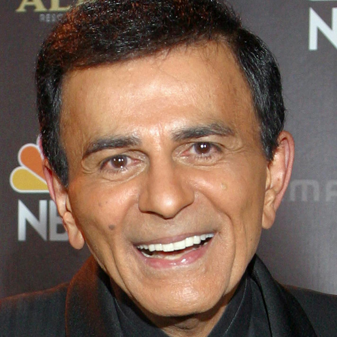 FILE - In this Oct. 27, 2003 file photo, Casey Kasem poses for photographers after receiving the Radio Icon award during The 2003 Radio Music Awards in Las Vegas. A Los Angeles judge ruled Tuesday Nov. 19, 2013 that a conservatorship is not necessary for Kasem but urged attorneys for his wife and three of his adult children to reach an agreement that will allow the children to visit their ailing father. (AP Photo/Eric Jamison, File)