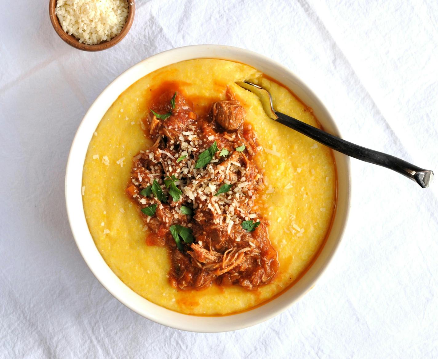 Serve Slow-Braised Pork Ragù over polenta, or as the base of a top-notch Italian sandwich. Recipe and photo by Meredith Deeds, Special to the Star Tribune.