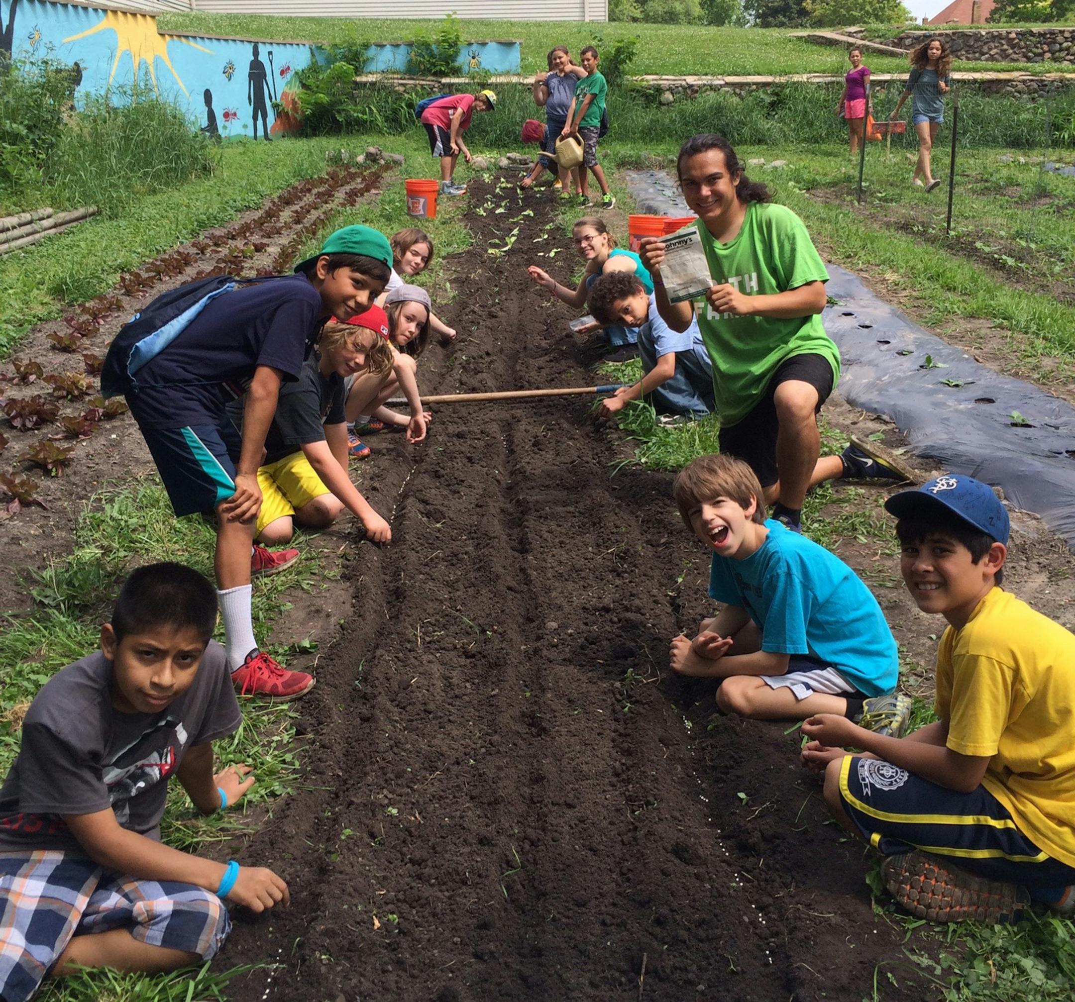Provided photo Participants of Minnesota's Youth Farm program, which provides youths with the opportunity to grow food for themselves and their communities while promoting leadership skills and entrepreneurship.
