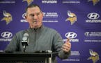 Minnesota Vikings Head Coach Mike Zimmer addressed the media during a season-ending press conference at Winter Park, Tuesday, January 23, 2018 in Eden