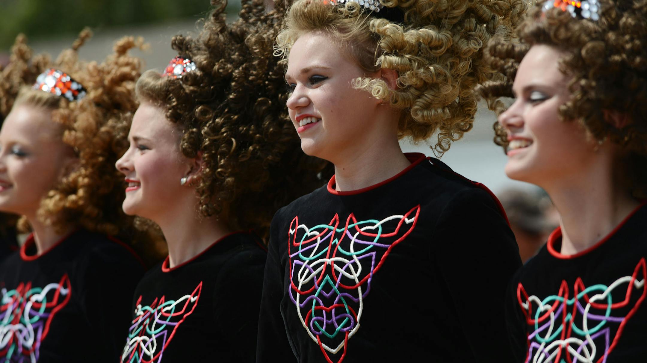 Dancers from Rince Na Chroi Irish Dance School performed during Grand Old Day in St. Paul, Minn., on Sunday June 7, 2015. The 42nd Grand Old Day featured food vendors, games, and musical entertainment. ] RACHEL WOOLF rachel.woolf@startribune.com