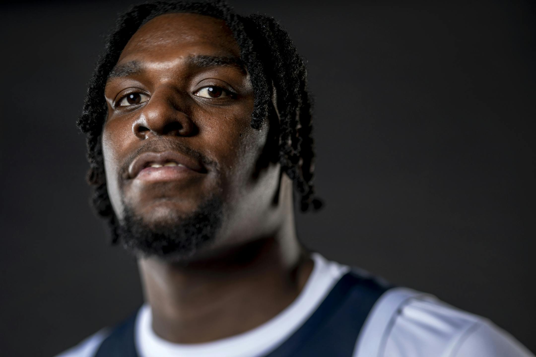 Naz Reid (11) of the Minnesota Timberwolves. ] CARLOS GONZALEZ &#x2022; cgonzalez@startribune.com &#x2013; Minneapolis, MN &#x2013; September 30, 2019, Target Center, Minnesota Timberwolves media day.