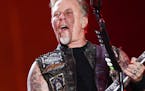 FILE - In this Sept. 20, 2015, file photo, James Hetfield of Metallica performs at the Rock in Rio music festival in Rio de Janeiro, Brazil. Metallica