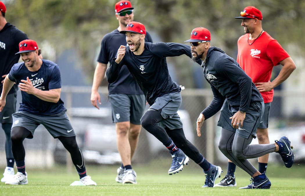Don't expect the Twins to make any kind of surprise free agent addition like they did with Carlos Correa (center) two years ago.