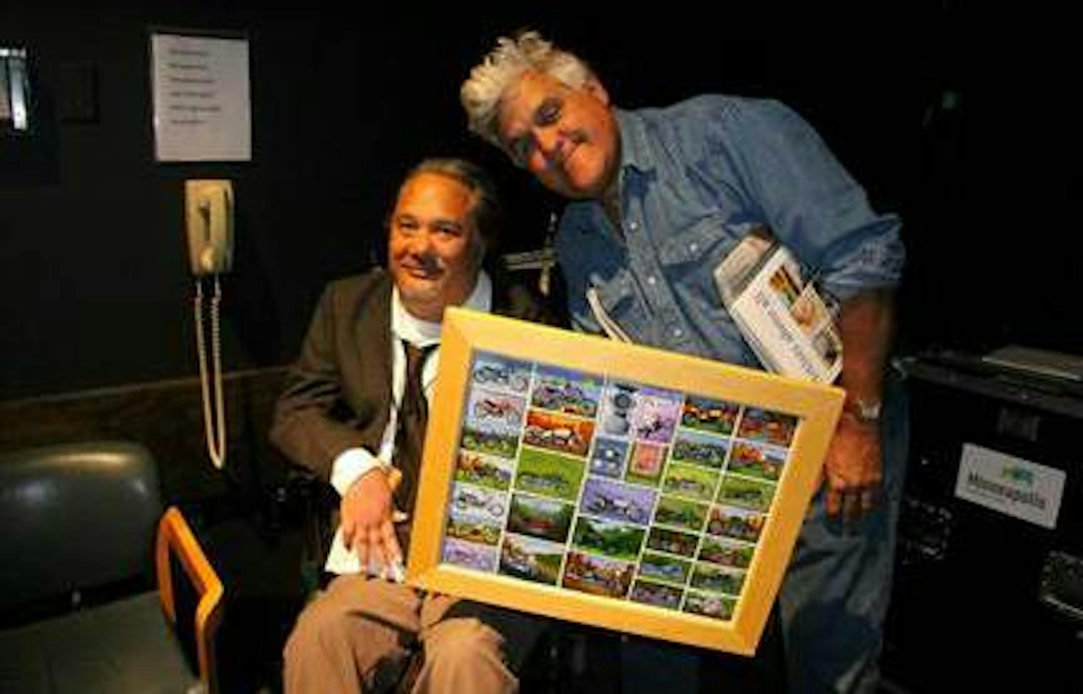 Jeff LaDow with Jay Leno at 2013 PACER gala