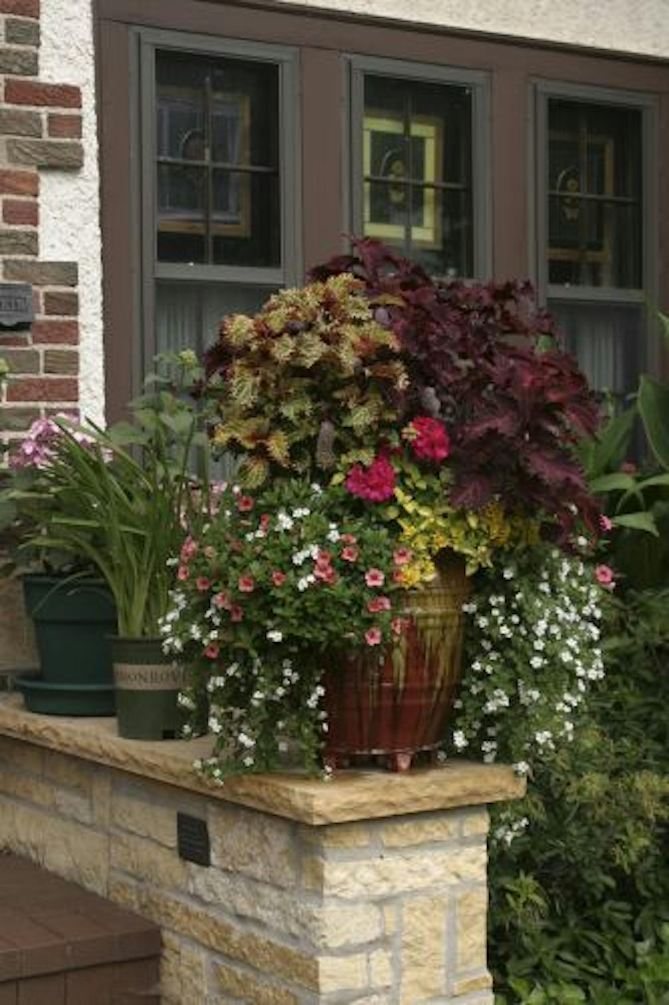 Flower pots by Scott Endres of Tangletown Gardens.