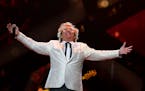 Sir Rod Stewart performs in concert on Friday at Xcel Energy Center in St. Paul.