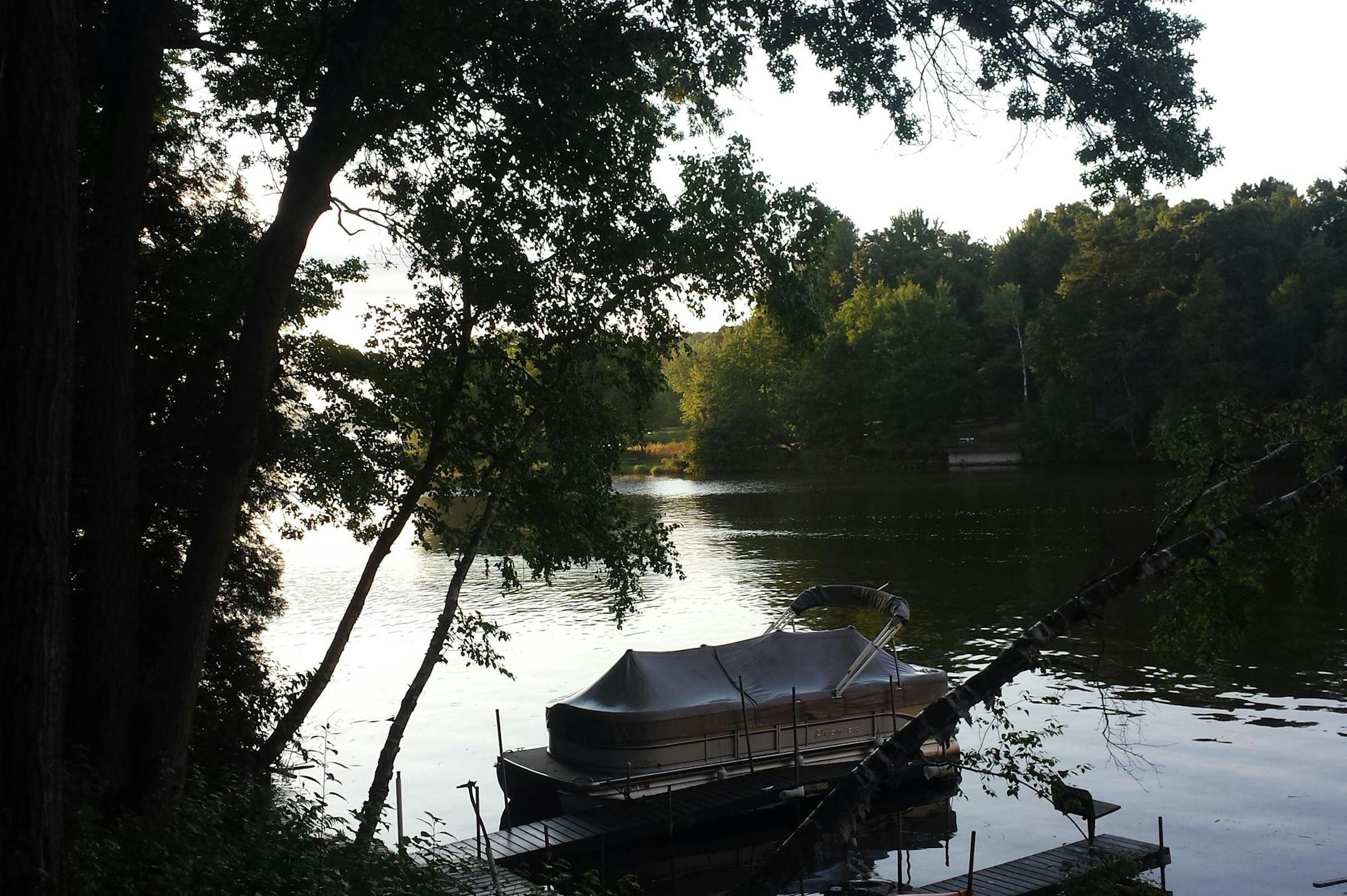 Lake Wissota, at dusk. In the movie “Titanic,” Leonardo DiCaprio’s character mentions growing up on Lake Wissota — though the reservoir was actually created after the ship sank in 1912.