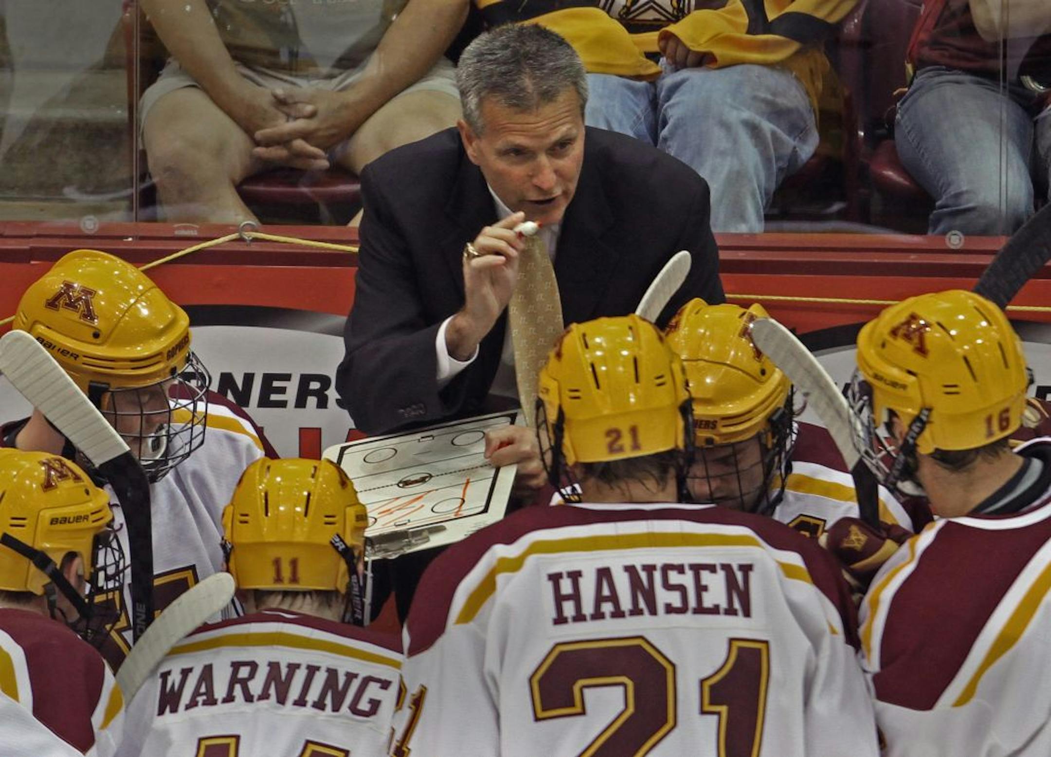 Gophers men's hockey coach Don Lucia