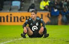 Minnesota United forward Luis Amarilla reacted after missing a shot in the March 5 home opener.