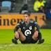 Minnesota United forward Luis Amarilla reacted after missing a shot in the March 5 home opener.