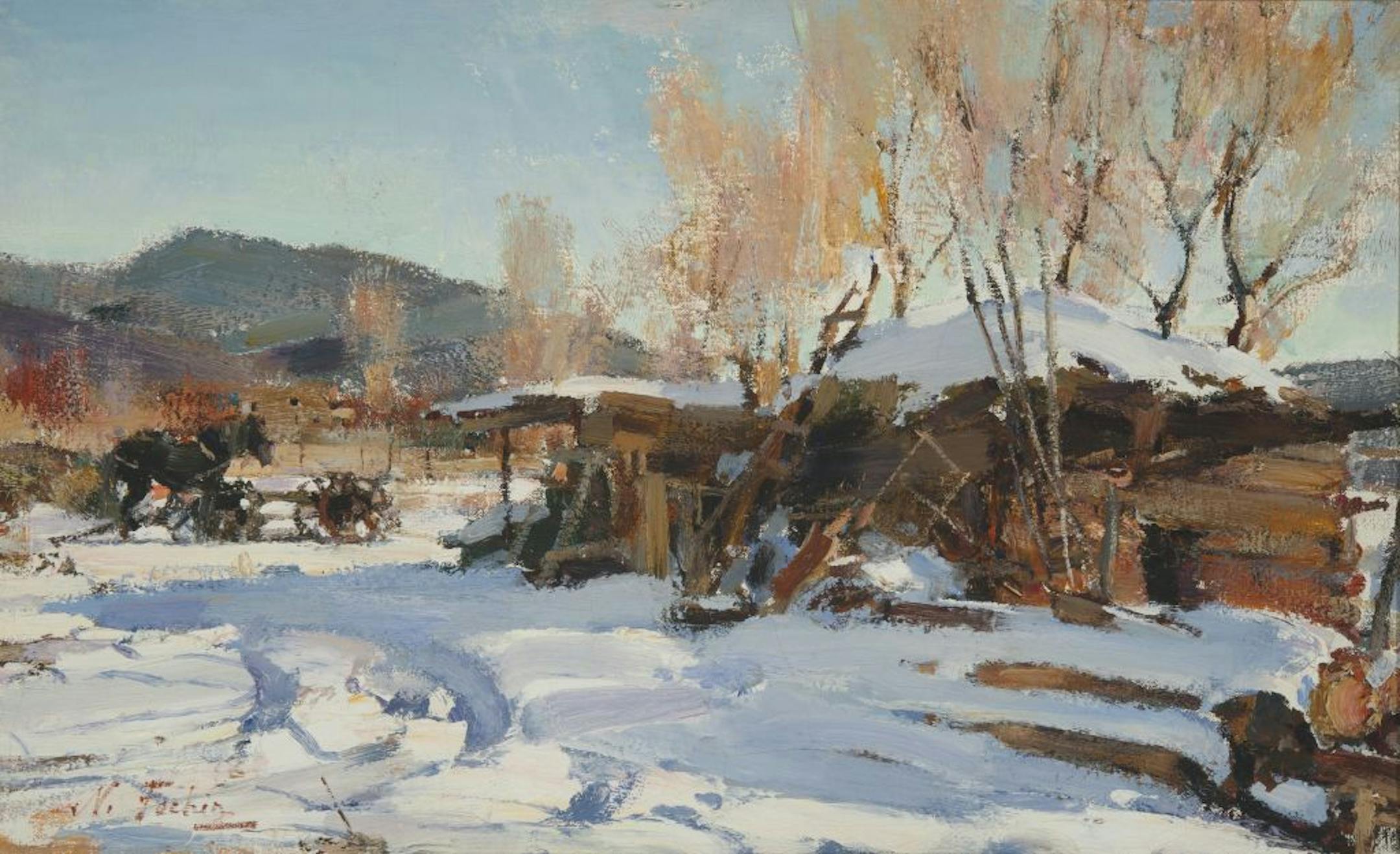 Nicolai Fechin's "Winter Landscape, Taos"
