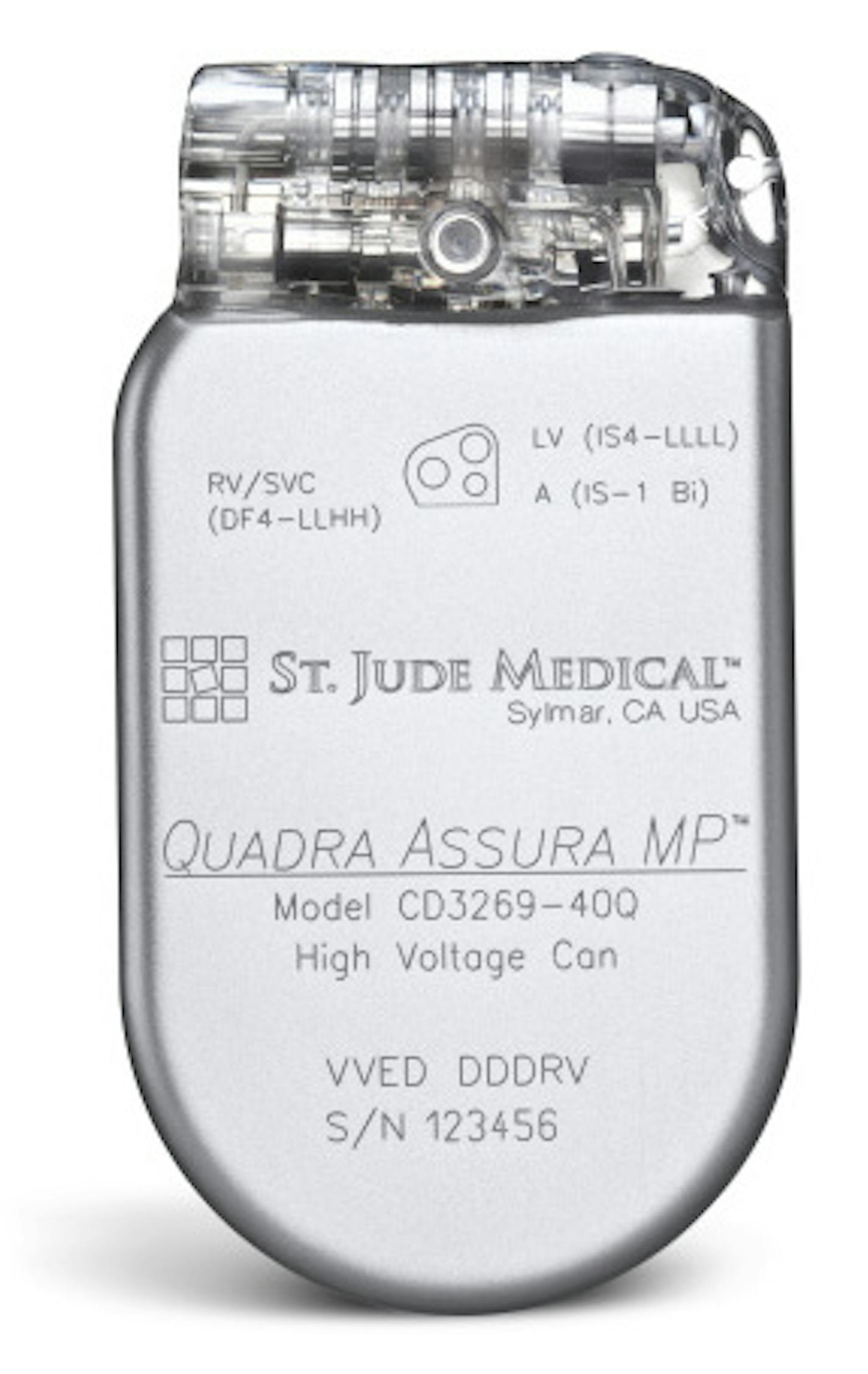 St. Jude Medical's Quadra Assura MP(TM) CRT-D that features MultiPoint Pacing technology. St. Jude Medical