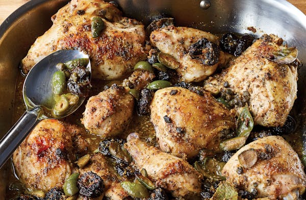 Chicken Marbella, Updated from Ina Garten's "Cook Like a Pro."