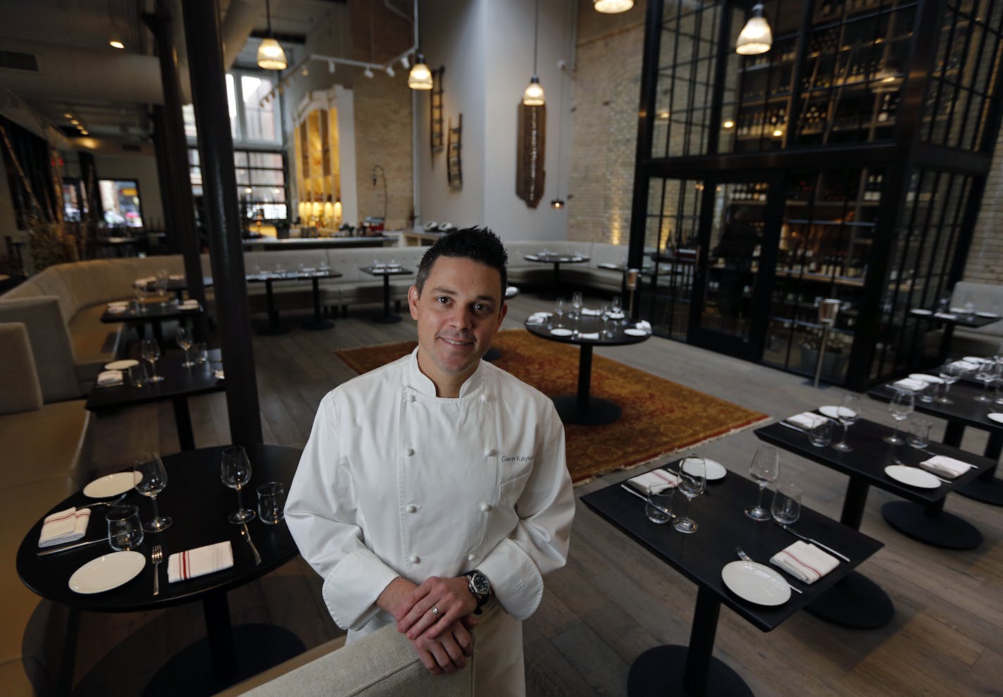 Chef Gavin Kaysen in his Spoon and Stable restaurant.