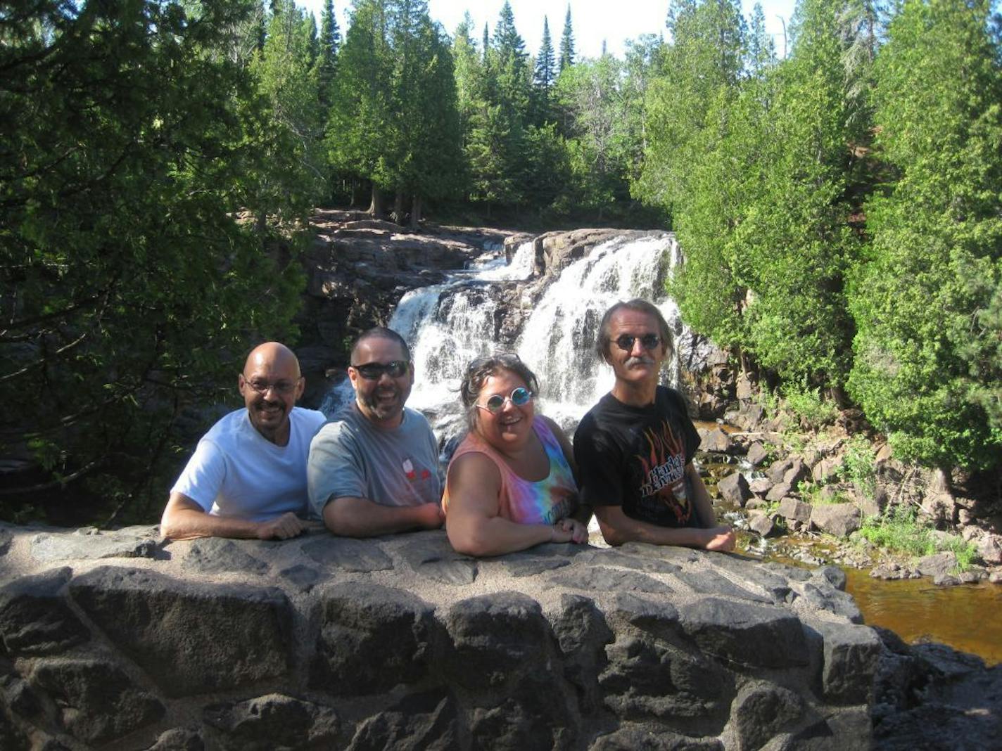 Peter Briggs, right, faces deportation to Germany. He's seen here camping with family near Duluth in 2011. From left, Dieter Briggs, Stan Michael, Cherri Briggs Chausee, and Peter Briggs.