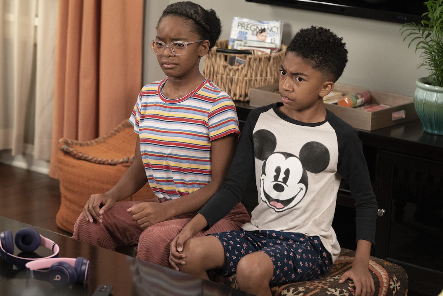 On the 100th episode of "Black-ish," the family is shocked to learn that Jack (Miles Brown) and Diane (Marsai Martin) are not familiar with the iconic music of Prince.