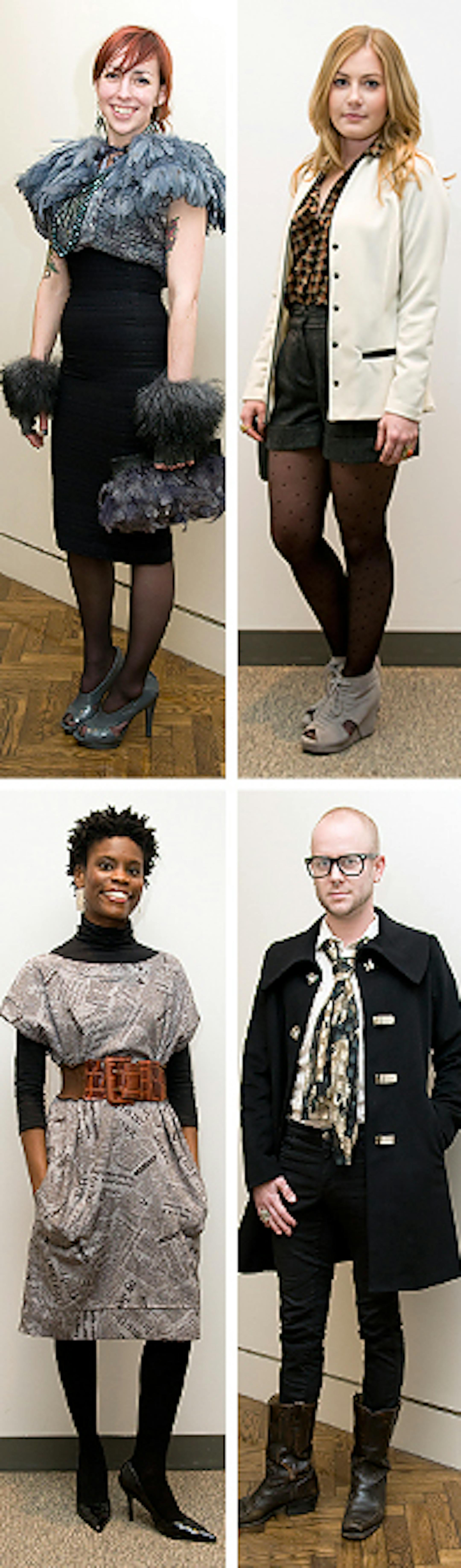 Clockwise from top - Shaylyn Bernhardt, Kitty Cotten, Nick Lemere, Maya Beecham