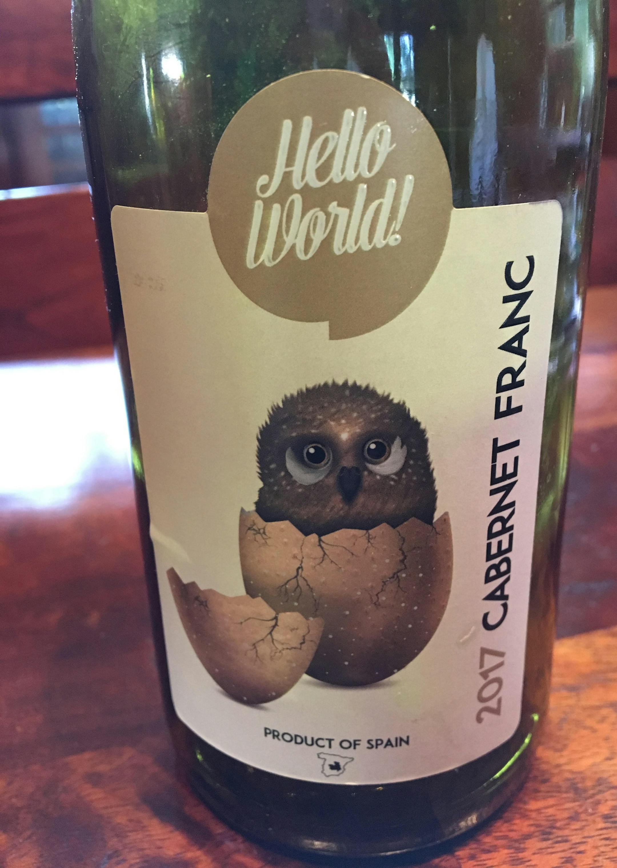 Hello World! 2017 Cabernet Franc
