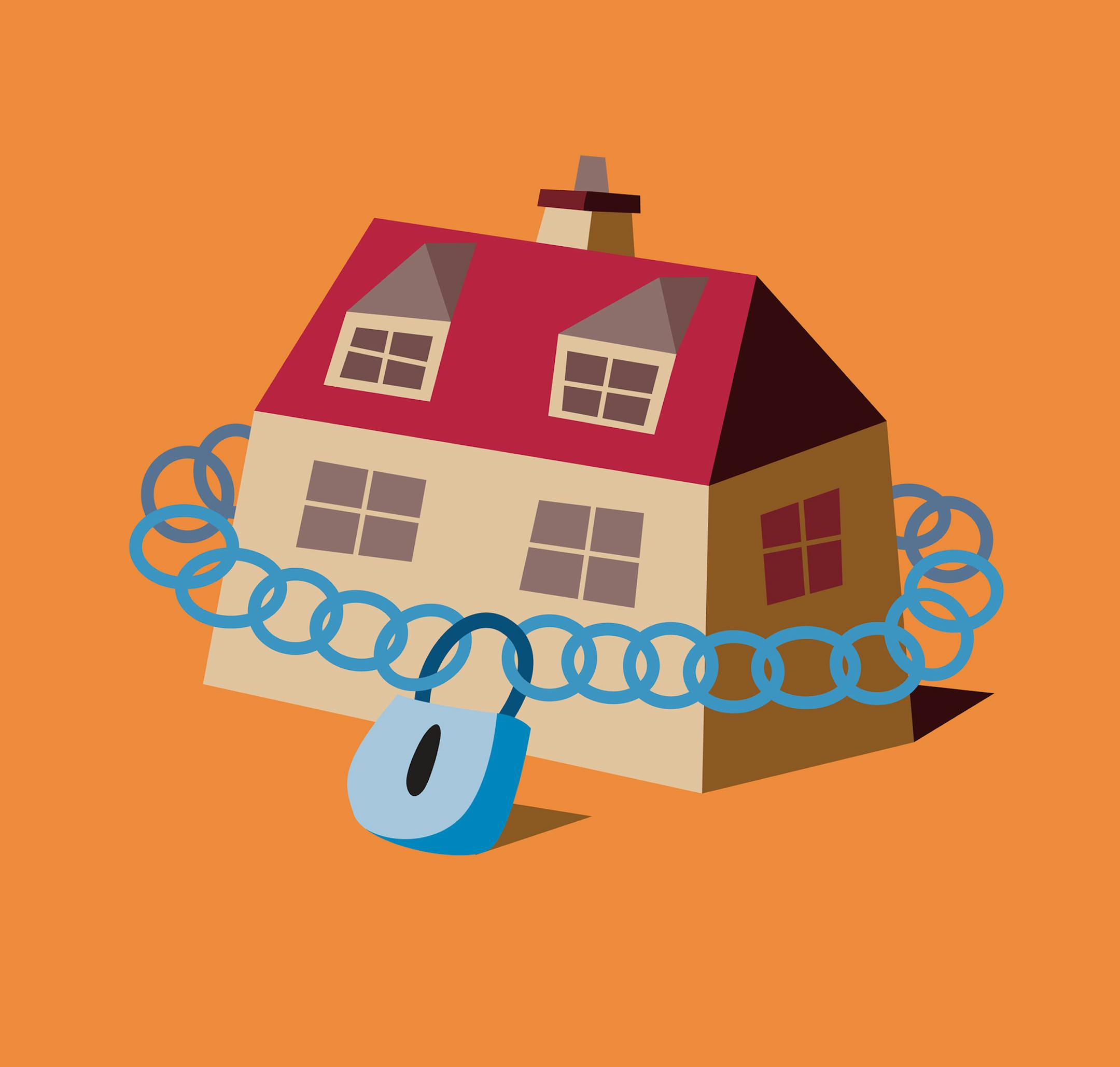 iStock illustration for story on home security