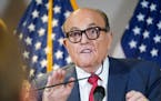Former Mayor of New York Rudy Giuliani, a lawyer for President Donald Trump, spoke Thursday during a news conference at the Republican National Commit