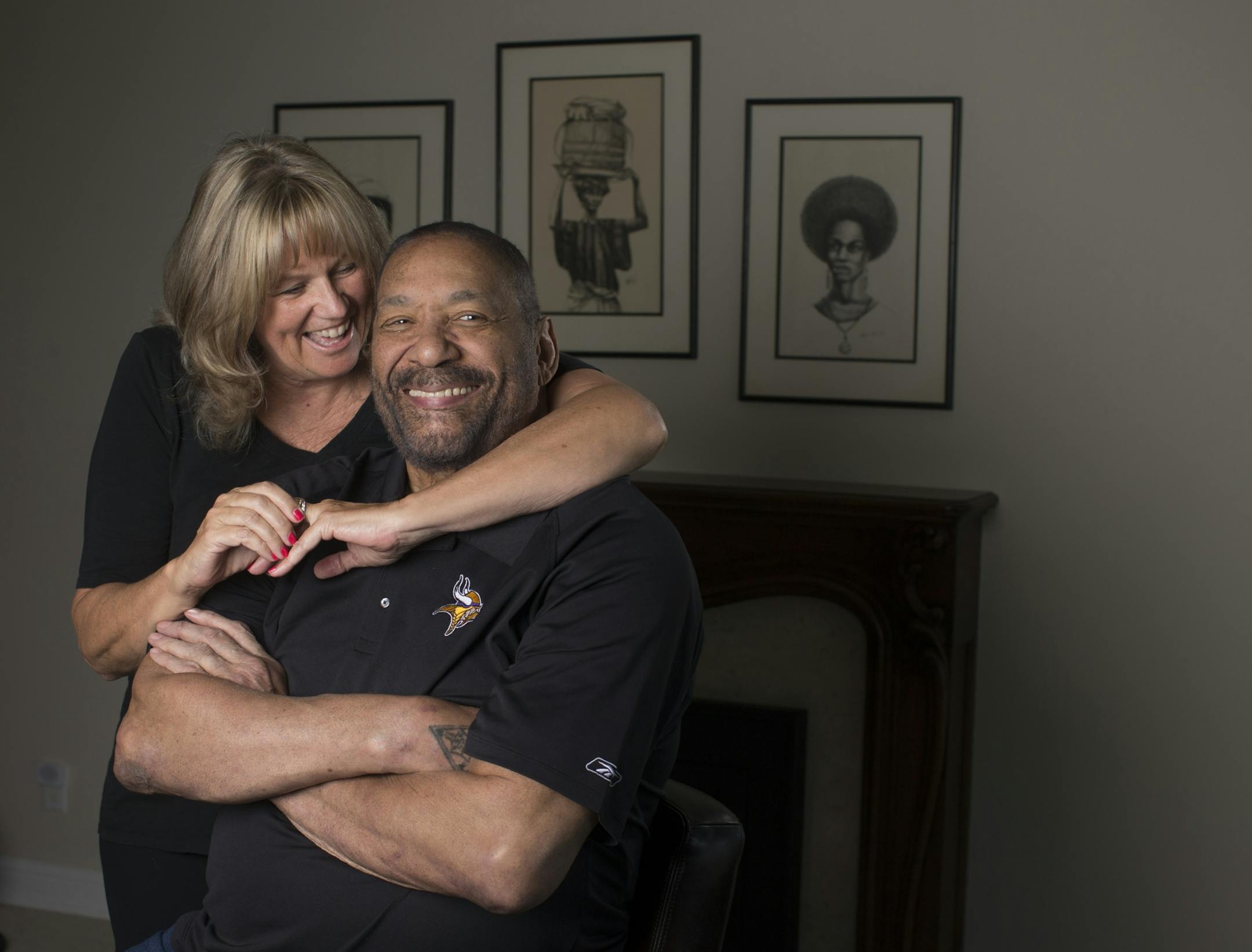 Former Viking great Jim Marshall and his wife Susan at there home Tuesday June 6, 2017 in St. Louis Park , MN.