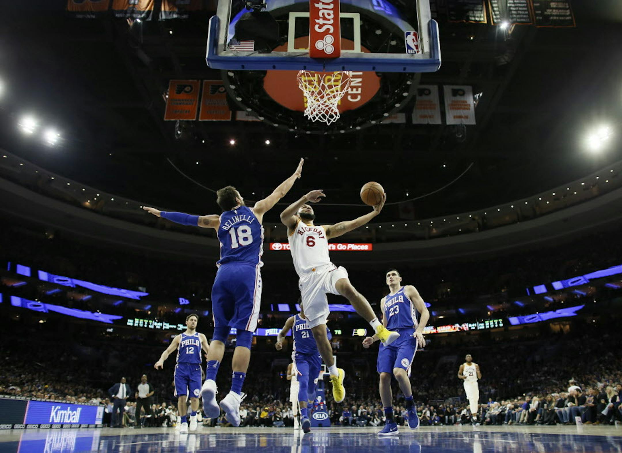 Indiana Pacers' Cory Joseph in action during an NBA basketball game against the Philadelphia 76ers, Tuesday, March 13, 2018, in Philadelphia. (AP Photo/Matt Slocum)