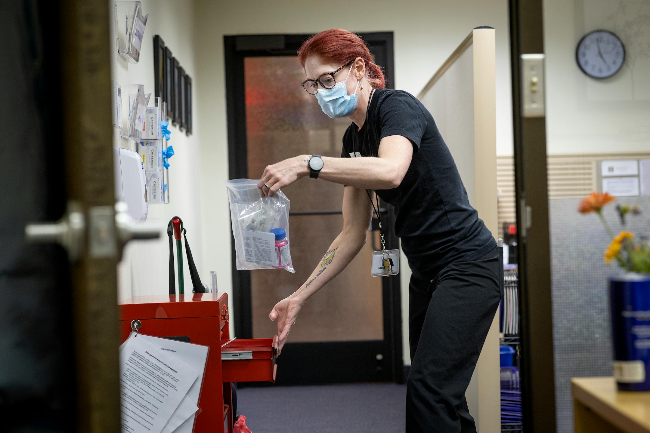 Red River Women's Clinic's Sarah Haeder, the head nurse, worked in Moorhead, Minn.